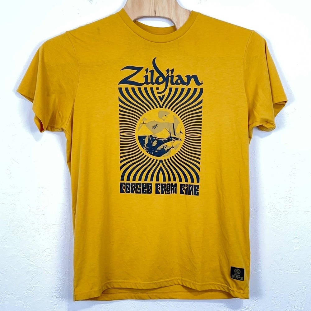 Zildjian Forged in Fire Graphic T Shirt XL Limited Edition 400 Years Cymbals
